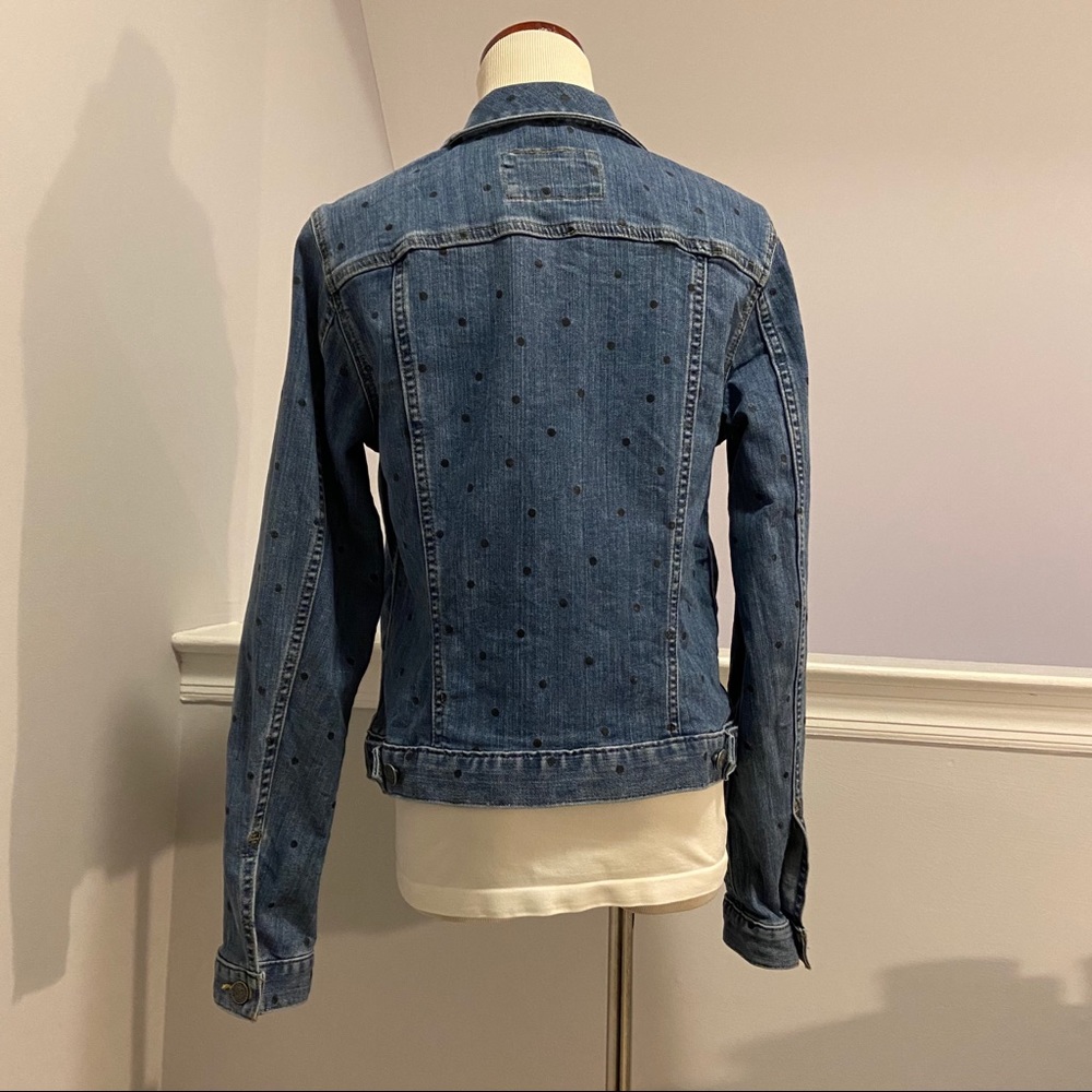 LOFT Polka Dot Denim Jacket - Picture 4 of 6